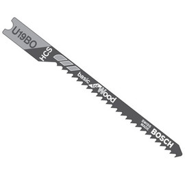Bosch U19BO - Jig Saw Blade, U-Shank, 5 pc. 2-3/4 In. 12 TPI Wood Cutting