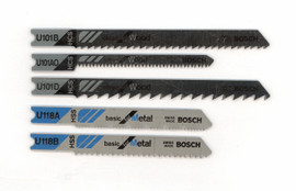 Bosch U502A5 - Jig Saw Blade, U-Shank, 5 pc. Assortment Set for Wood and Metal