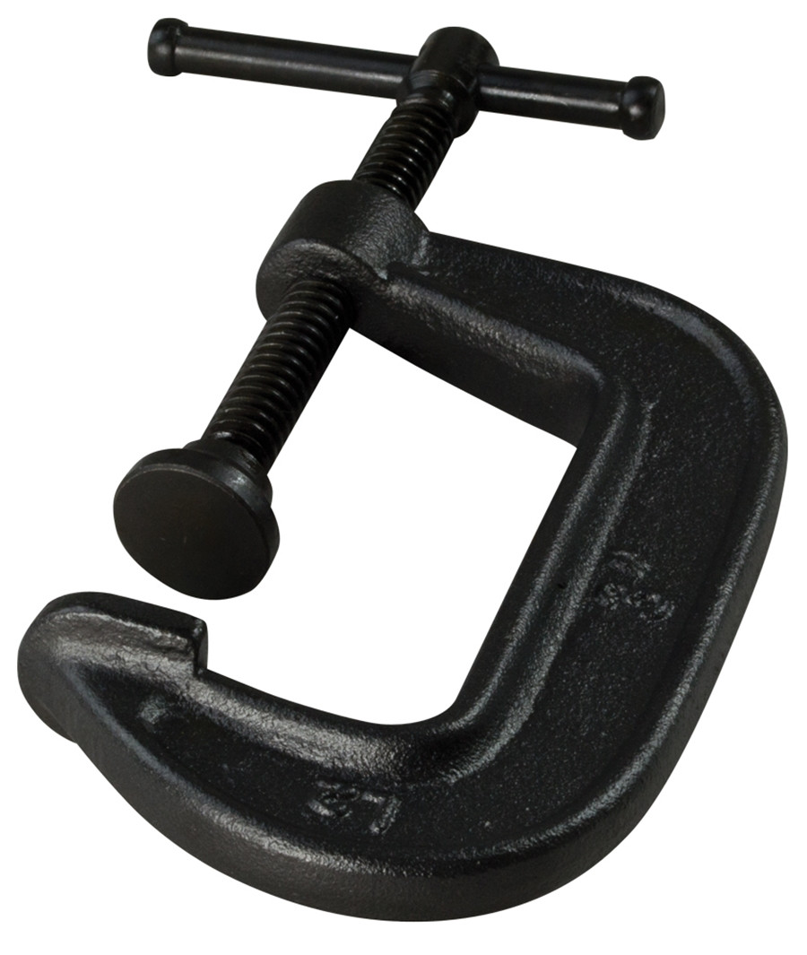 Black Bessey 540-14 Ductile Alloy Cast Clamp with 14 Capacity x 3 3/4 Throat Depth & 2,850 lb Clamping Force 