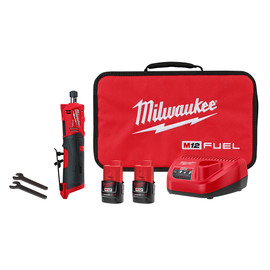 Milwaukee 2486-22 - M12 FUEL Straight Die Grinder 2 Battery Kit