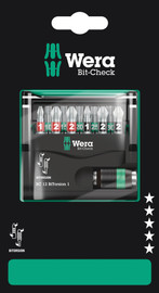 Wera 05136385001 - Bit-Check 12 BiTorsion 1 SB, 12 pieces