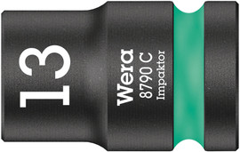 Wera 05004573001 - 8790 C Impaktor socket with 1/2" drive, 16 x 38 mm