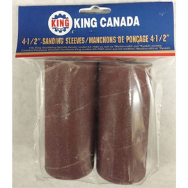 King Canada SL-420-K-80 - 2 pc. 4-1/2" x 2" -80 Grit wood sanding sleeve kit