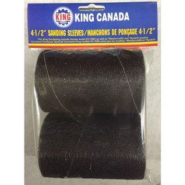 King Canada SL-430-K-120 - 2 pc. 4-1/2" x 3" -120 Grit wood sanding sleeve kit