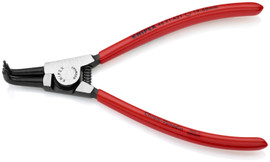 *DISCONTINUED NO LONGER AVAILABLE* Knipex 4621A41SBA - 12'' 90° Angled Circlip Pliers for External Circlips on Shafts-Forged Tip-Size 4