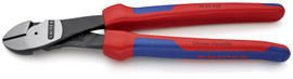 Knipex 7422250SBA - 10'' High Leverage Angled Diagonal Cutters-Comfort Grip