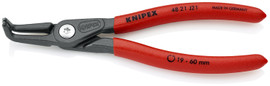 Knipex 4821J21SBA - 6 1/2" Internal 90° Angled Precision Circlip Pliers-Size 0