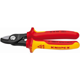 Knipex 9518165SBA - 6 1/2'' Cable Shears-1,000V Insulated