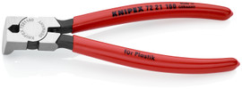 Knipex 7221160 - 6 1/4'' Diagonal Flush Cutters for Plastics-85° Angle