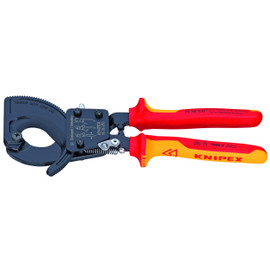 Knipex 9536250SBA - 10'' Cable Cutters-Ratcheting Type-1,000V Insulated