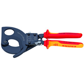 Knipex 9536280SBA - 11'' Cable Cutters-Ratcheting Type-1,000V Insulated