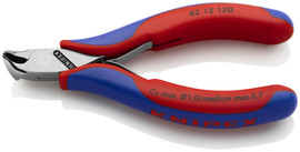 Knipex 6212120 - 4.75'' Electronics Oblique Cutters-Comfort Grip