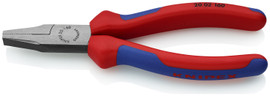 Knipex 2002160 - 6 1/4'' Flat Nose Pliers-Comfort Grip