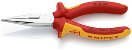 Knipex 2506160 - 6 1/4'' Long Nose Pliers w/ Cutter-1,000V Insulated