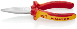 Knipex 3016160 - 6 1/4'' Long Nose Pliers-Flat Tips-1,000V Insulated