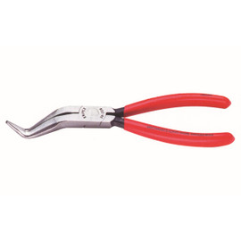 Knipex 3881200B - 8'' Long Nose Pliers W/O Cutter-Double Angled