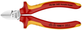 Knipex 7006140 - 5 1/2'' Diagonal Cutters-1,000V Insulated