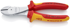 Knipex 7406180 - 7 1/4'' High Leverage Diagonal Cutters-1,000V Insulated