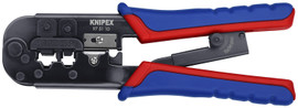 Knipex 975110 - 7 1/2'' Crimping Pliers-Western Plug Type-Comfort Grip