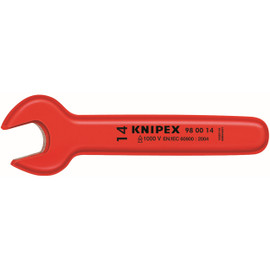 Knipex 980010 - 4 1/4'' Open End Wrench-1,000V Insulated 10 mm