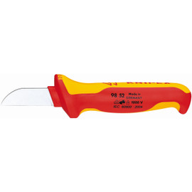Knipex 9852 - 7 1/4'' Cable Knife-1,000V Insulated
