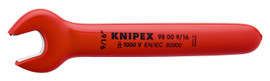 Knipex 98009/16" - 6'' Open End Wrench-1,000V Insulated 9/16"
