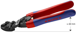 Knipex 7122200SBA - 8'' Angled High Leverage CoBolt® Cutters Comfort Grip
