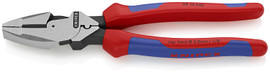 Knipex 0912240SBA - 9 1/2'' High Leverage Lineman's Pliers New England Comfort Grip w/ Tape Puller & Crimper