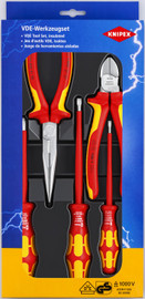 Knipex 002013 - 5 Pc Insulated Set 2 Pliers, 3 Wera Screwdrivers