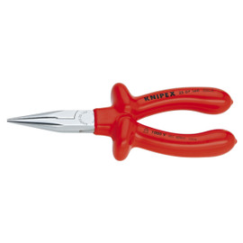 Knipex 2507160S1 - 6 1/4'' Long Nose Pliers w/ Cutter-1,000V Insulated