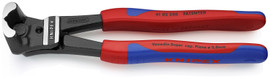 Knipex 6102200 - 8'' High Leverage Bolt End Cutting Nippers - Comfort Grip