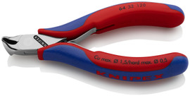 Knipex 6432120 - 4.75'' Electronics End Cutters-Comfort Grip