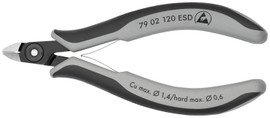 Knipex 7902120ESD - 4.75'' Precision Electronics Diagonal Cutters-ESD-Comfort Grip