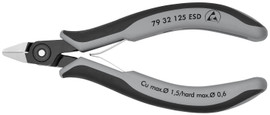Knipex 7932125ESD - 5'' Precision Electronics Diagonal Cutters-ESD-Comfort Grip
