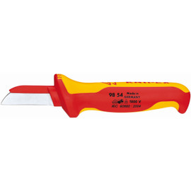 Knipex 9854SB - 7 1/4'' Cable Knife-1,000V Insulated