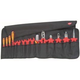 Knipex 989913 - 15 Pc Tool Roll Bag-1,000V Insulated