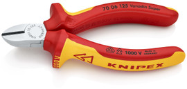 Knipex 7006125 - 5'' Diagonal Cutters-1,000V Insulated