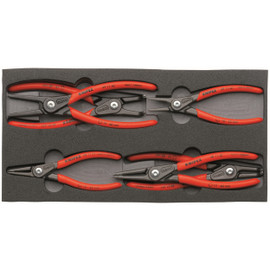 Knipex 002001V02 - 6 Pc Circlip "Snap-Ring" Pliers Set In Foam Tray