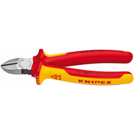 Knipex 7008180SBA - 7 1/4'' Diagonal Cutters-1,000V Insulated