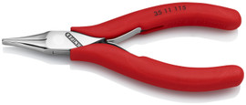Knipex 3511115 - 4.5'' Electronics Pliers-Flat Tips, Comfort Grip
