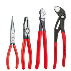 Knipex 9K008094US - 4 Pc Pliers Set (03 01 200, 26 11 200 S1, 74 01 250 and 87 01 250)