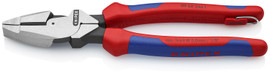 Knipex 0902240TBKA - 9 1/2'' High Leverage Lineman's Pliers New England Head-Comfort Grip-Tethered Attachment
