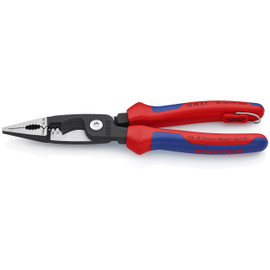 Knipex 13828TBKA - 8'' Electrical Installation Pliers-Comfort Grip 12,14 AWG-Comfort Grip-Tethered Attachment