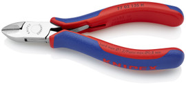 Knipex 7702135H - 5.25'' Electronics Diagonal Cutters w/ Carbide Metal Cutting Edges-Comfort Grip