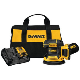 DeWALT DCW210D1 - 20V MAX XR 5" VS ROS WITH HOOK & LOOP PAD AND DUST COLLECTION (2.0AH) W/ 1 BATTERY AND BAG