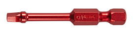 Vega 1150R2A-R - Square #2 Power Bit x 6" Long Red Pkg/10