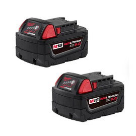 Milwaukee 48-11-1852 - M18 REDLITHIUM XC 5.0Ah Extended Capacity Battery Pack (2 Piece)