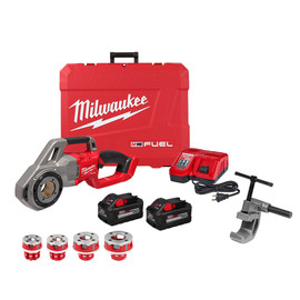 Milwaukee 2870-22 - M18 FUEL Compact Pipe Threader w/ ONE-KEY w/ 1/2" - 1-1/4" Compact NPT Forged Aluminum Die Heads
