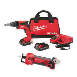 Milwaukee 2866-22CTP - M18 FUEL Drywall Screw Gun Compact Kit with BONUS 2627-20 Drywall Cut Out Tool