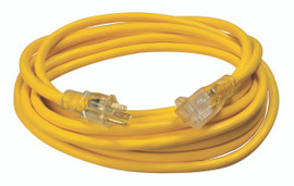 Southwire 2588SWCA02 - 12 Gauge 50 Foot Contractor Grade Extension Cord - Single Tap, Lit End